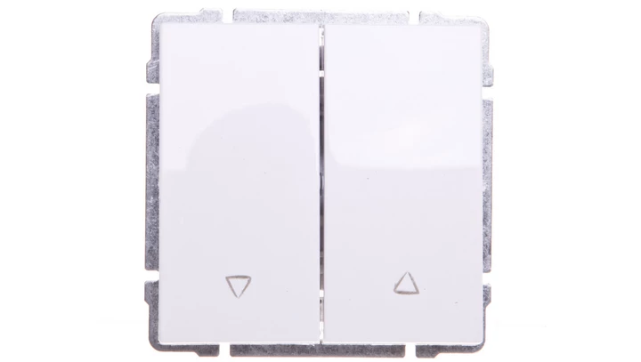 KOS66 Przycisk żaluzjowy biały 660418