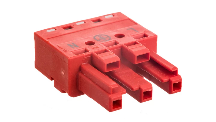 Gniazdo 3-torowe czerwone WINSTA 770-1303 /100szt./