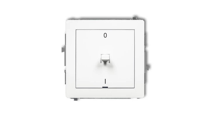 DECO Mechanizm łącznika dwubiegunowego w stylu amerykańskim, biały mat 25DWPUS-9