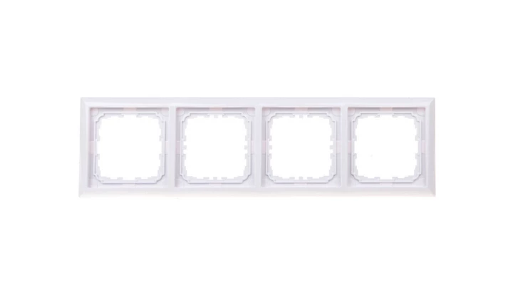 KOS66 Ramka poczwórna biała 660484