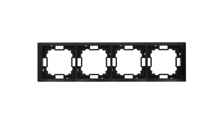 Simon Basic Ramka 4-krotna Neos IP20 czarny mat BMRC4/49