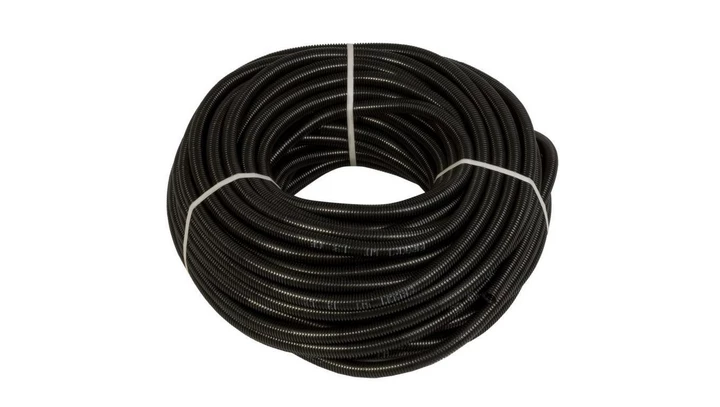 Rura ochronna stalowa pokryta PCV WOT 13 BK czarna E03DK-10030102401 /50m./