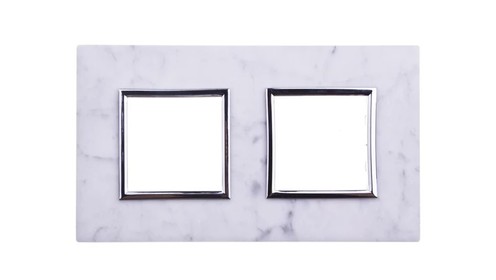 DANTE Ramka podwójna kamień BIANCO 4504482