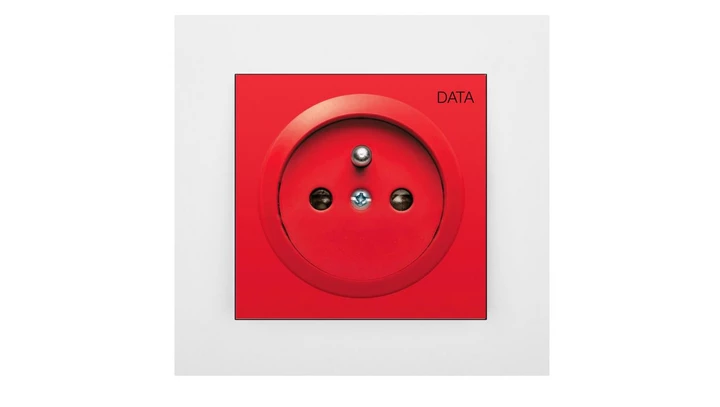 SANTRA gniazdo DATA bez ramki podtynkowe czarny 4142-19