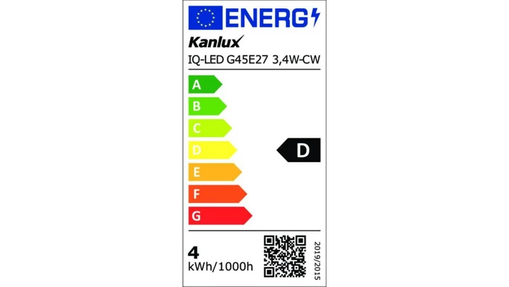 Żarówka LED E27 IQ-LED G45E27 3,4W-CW 470lm 6500K barwa zimna Ra90 3 lata Gwarancji kulka 36693