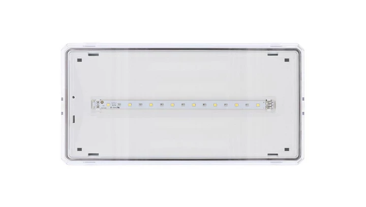 Oprawa EXIT M LED 1W 3h dwuzadaniowa AT białaoprawa EXIT M LED 1W 3h dwuzadaniowa AT biała ETE/1W/C/3/SA/AT/WH