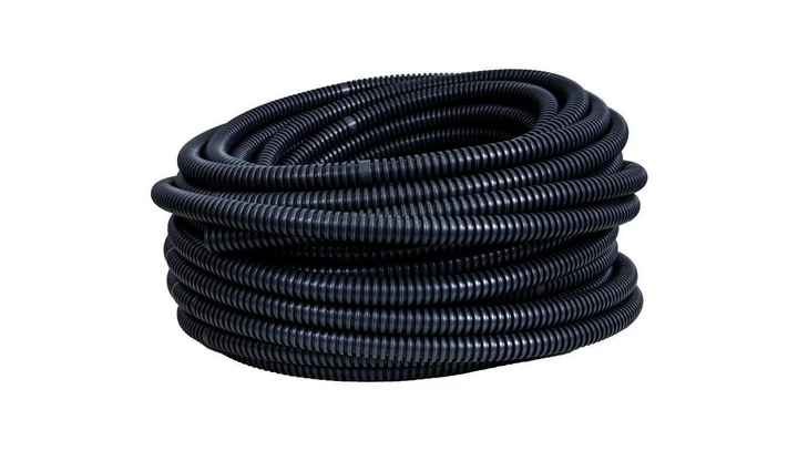 Rura karbowana 320N czarna 16,2/12mm 17012C /30m/