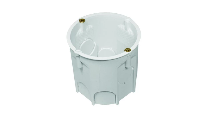 Puszka końcowa PK60 Lux głęboka z wkrętami biała A.0001LD /110szt./