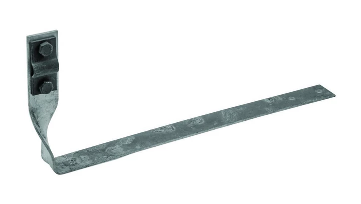 Uchwyt dachówkowy skręcony (zacisk przez śrubę) 400mm ocynk ogniowy R.8029