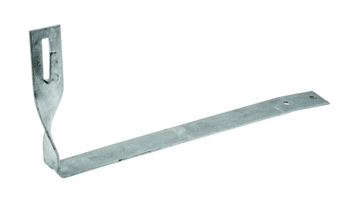 Uchwyt dachówkowy skręcony (zacisk przez zgięcie) 400mm ocynk ogniowy R.8023