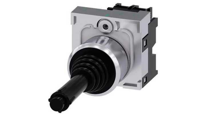 Joystick 2 kierunkowy kompletny pionowo 22mm metal z samopowrotem 2Z z blokadą dżojstik SIRIUS ACT 3SU1150-7BD88-1NA0