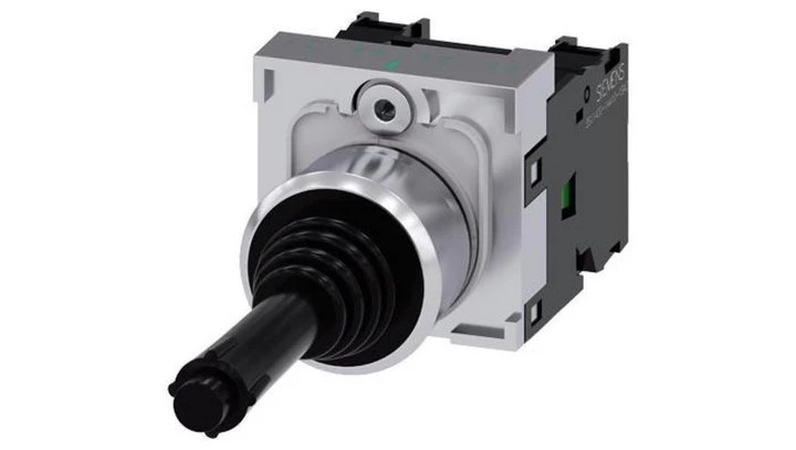 Joystick 2 kierunkowy kompletny poziomo 22mm metal z samopowrotem 2Z z blokadą dżojstik SIRIUS ACT 3SU1150-7BC88-1NA0