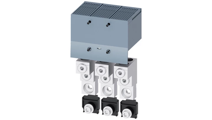 Przyłącza tunelowe do podłączenia 2 przewodów Cu/Al z osłoną 2x70-300 mm2 3P do 3VA13/14/23/24 3VA9403-0JJ23