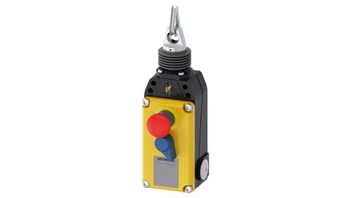 Wyłącznik linkowy żółty 1 stronny 1Z 3R dł linki 75m okno do kalibracji blokowany z przycikiem awaryjnym IP67 3SE7141-1EG10-0CA1