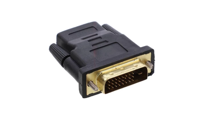 Adapter HDMI(F)-DVI-D(M) czarny AD-0010-BK