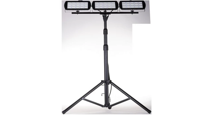 Projektor LED 3x45W na statywie czarny 3x4500lm 6400K GW-0036