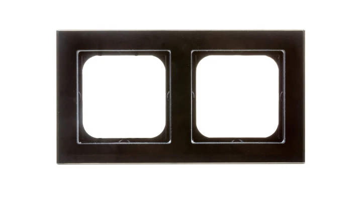SONATA Ramka podwójna czarne szkło R-2RG/32