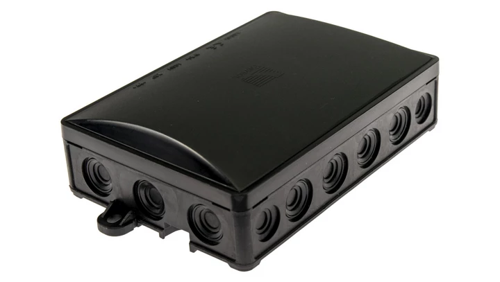 Puszka instalacyjna hermetyczna 90x130 klik, 18 dławików, czarna /30szt./