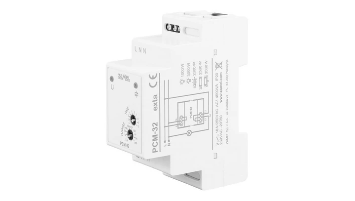 Przekaźnik czasowy przełączany w zerze, opóźnione wyłączenie 230V AC PCM-32 EXT10000306