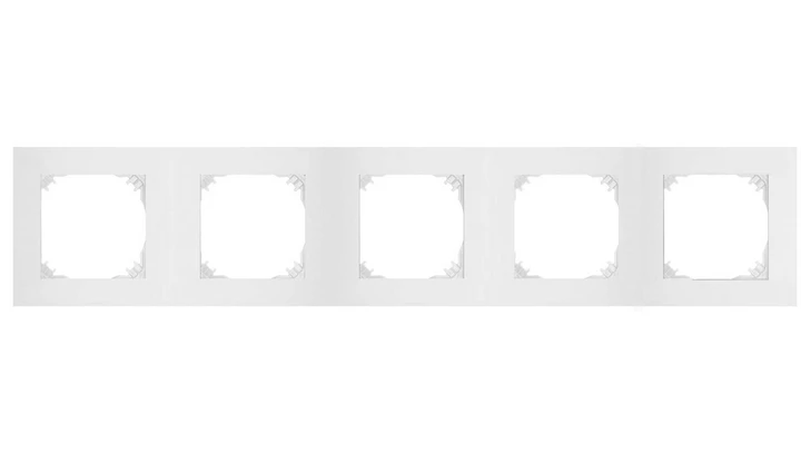 SANTRA ramka pięciokrotna IP20 biały 4175-00