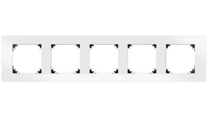 VESTRA ramka pięciokrotna IP20 biały 3875-00