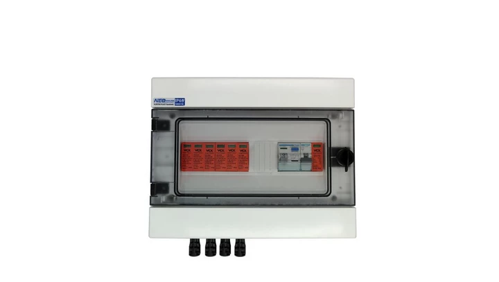 Skrzynka przyłączeniowa ACDC z ogranicznikiem przepięć Typ 1+2, 2 MPPT, 25A 300mA 2P, 16A 1-F I 133162 ACDC Premium