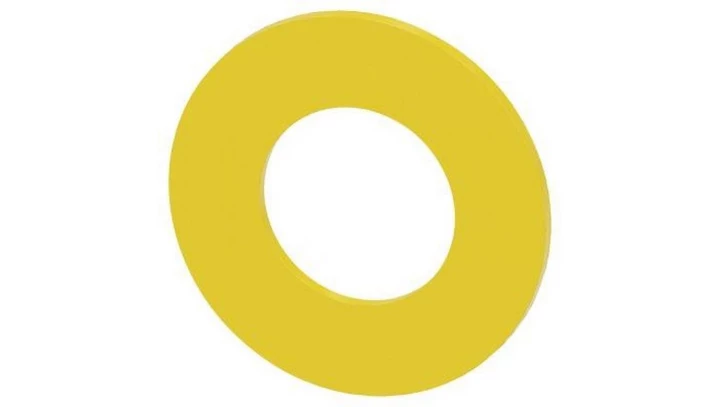 Etykieta podkładkowa żółta okrągła 45mm z inskrypcją /ZATRZYMANIE AWARYJNE/ otwór 22mm SIRIUS ACT 3SU1900-0BA31-0ND0 /10szt./