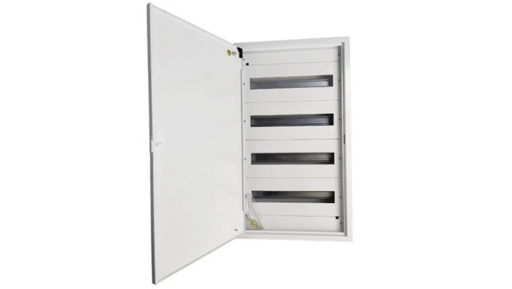 Rozdzielnica natynkowa metalowa 72 modułowa 4x18 436x755x130 RAL9003 IP30 MN72/4/18