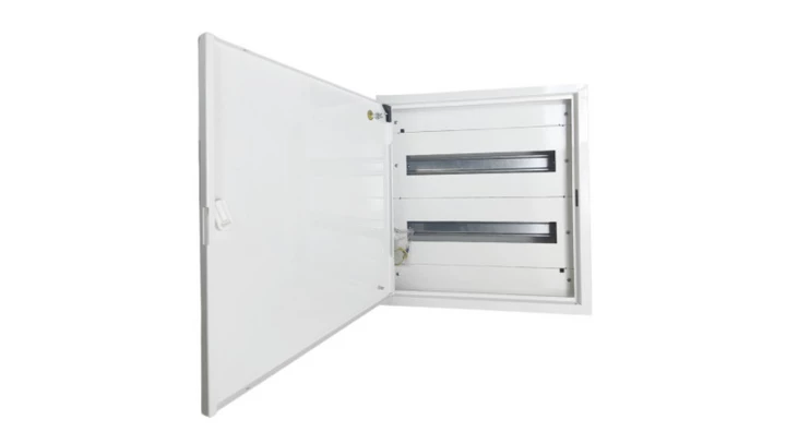 Rozdzielnica natynkowa metalowa 36 modułowa 2x18 436x455x130 RAL9003 P30 MN36/2/18