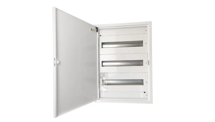 Rozdzielnica natynkowa metalowa 54 modułowa 3x18 436x605x130 RAL9003 IP30 MN54/3/18