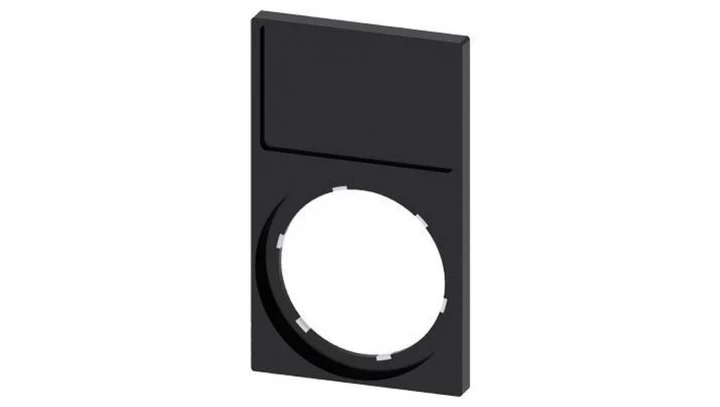 Ramka do etykiet samoprzylepnych 17,5x27mm prostokątna czarna otwór 22mm SIRIUS ACT 3SU1900-0AP10-0AA0 /10szt./