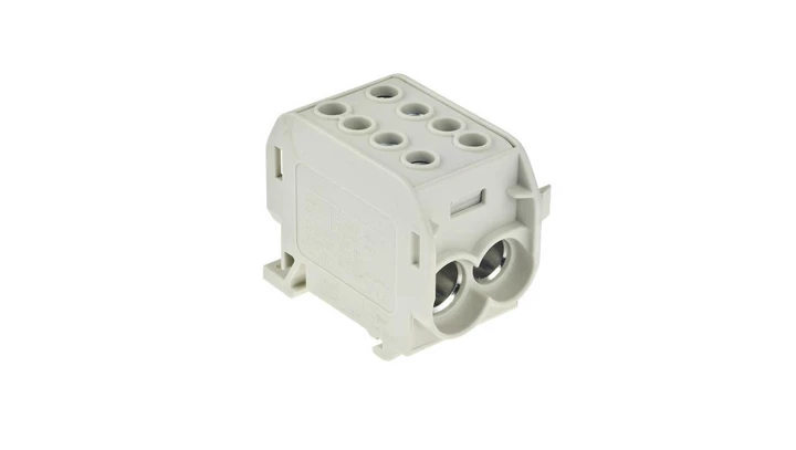 Blok rozdzielczy 1-torowy Al/Cu 1x70/2x50 szary E.4163/SZ