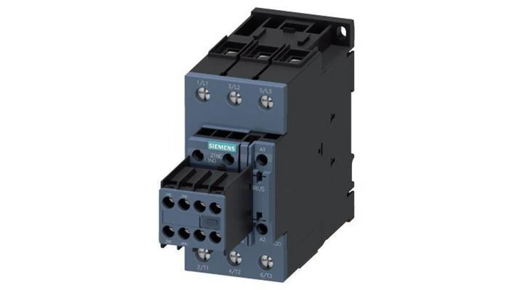 Przekaźnik stycznikowy, AC-3 80 A, 37 kW / 400 V 2 NO + 2 NC, 24 V DC z warystorem 3-biegunowym 3RT2038-1KB44