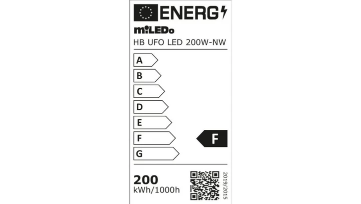 Oprawa przemysłowa HB UFO LED 200W-NW 20000lm barwa neutralna 4000K 110 IP65 czarny 31407