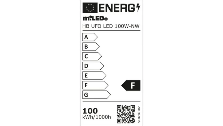 Oprawa przemysłowa HB UFO LED 100W-NW 10000lm barwa neutralna 4000K 110 IP65 czarny 31405