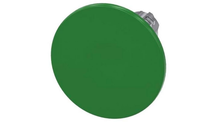 Napęd przycisku grzybkowego 22mm zielony 60 mm z samopowotem metalowy IP689k SIRIUS ACT 3SU1050-1CD40-0AA0