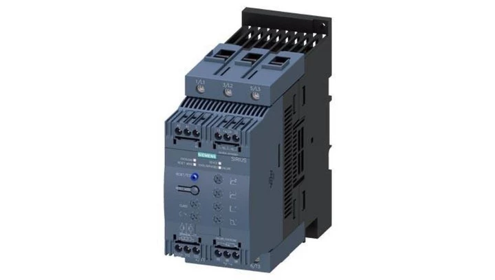 Softstart SIRIUS S3 106A 75 kW / 500V 40C 400-600V AC 24V AC/DC Zaciski śrubowe Termistorowe zabezpieczenie silnika3RW4047-1TB05