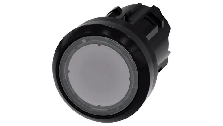 Przycisk podświetlany 22mm tworzywo bezbarwny płaski z samopowrotem SIRIUS ACT 3SU1001-0AB70-0AA0