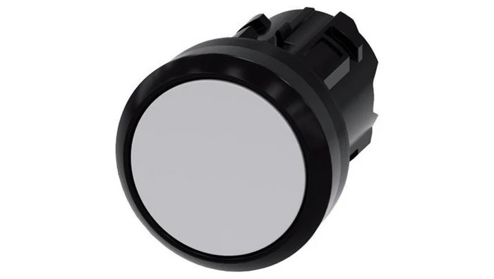Przycisk 22 mm tworzywo szary płaski z samopowrotem SIRIUS ACT 3SU1000-0AB80-0AA0