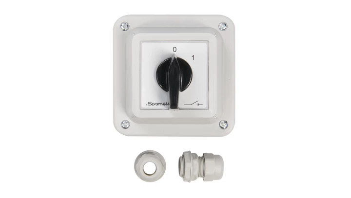 Łącznik krzywkowy 0-1 3P 16A w obudowie ŁK16R-2.8211OB1