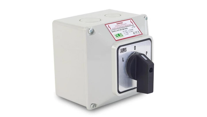 Łącznik krzywkowy L-0-P 40A 3P w obudowie IP65 / LW40 L-0-P 3P OB