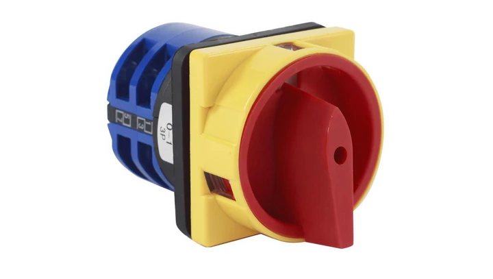 Łącznik krzywkowy 0-1 63A 3P tablicowy na kłódkę IP65 / LW63 0-1 3P TRG