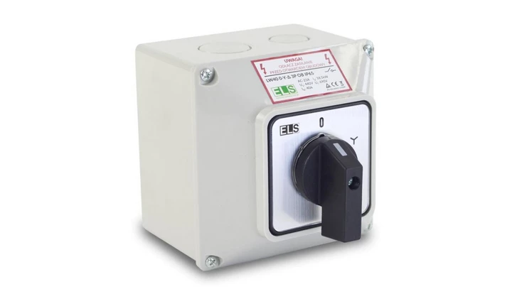 Łącznik krzywkowy 0-Y-D 25A 3P w obudowie IP65 / LW25 0-Y-D 3P OB