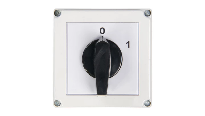 Łącznik krzywkowy 0-1 3P 63A w obudowie 4G63-10-PK R214 63-840306-051