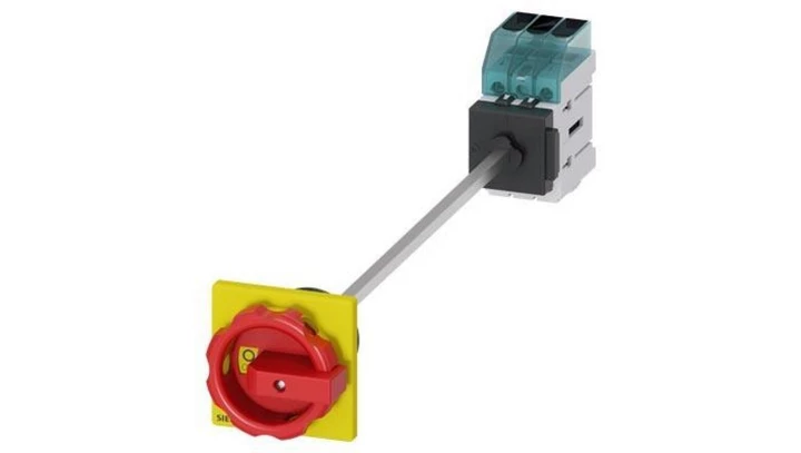 Rozłącznik główny/awaryjny 3P 63A 22kW AC23A 400V montaż na płycie pokrętło otwór centralny 22.5 mm 3LD3448-0TK53