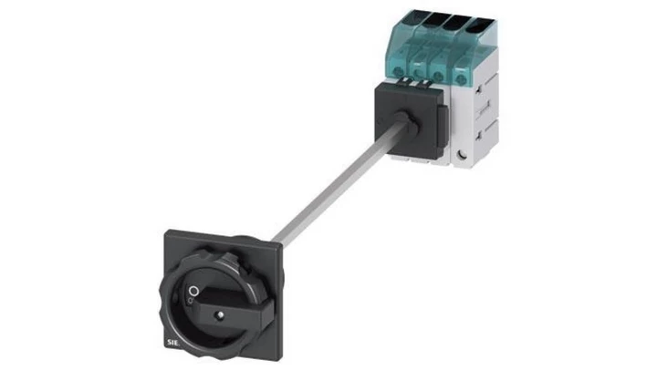 Rozłącznik główny 3P+N 25A 9kW AC23A 400V montaż na płycie otwór centralny 22.5 mm pokrętło czarne 3LD3148-0TL51