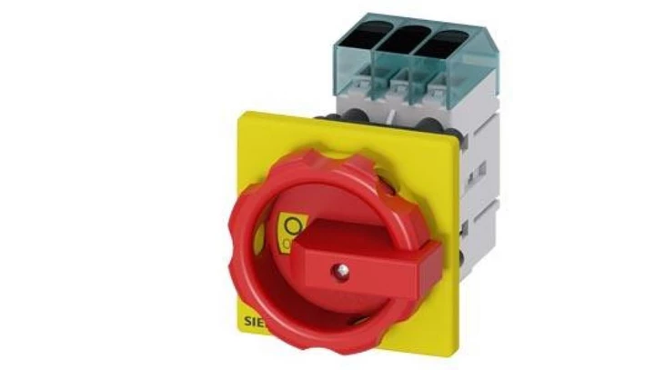 Rozłącznik główny/awaryjny 3P 25A 9kW AC-23 A 400V montaż tablicowy otwór centralny 22,5mm 3LD3154-0TK53