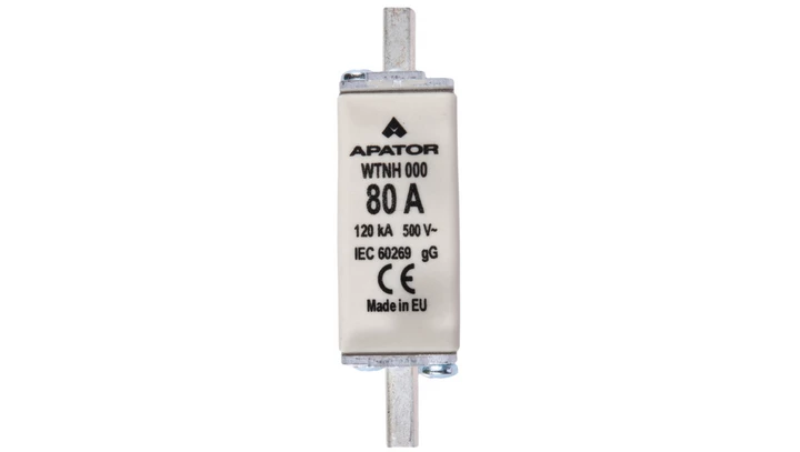 Wkładka bezpiecznikowa NH000 80A gG 500V WT-000 1115282112T