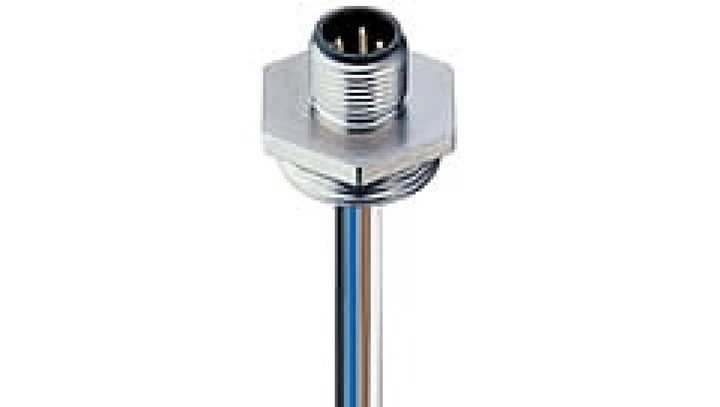 Złącze panelowe FIXCON/M12 4-pinowe męskie do montażu przedniego RSFM 4/20/0,5 M