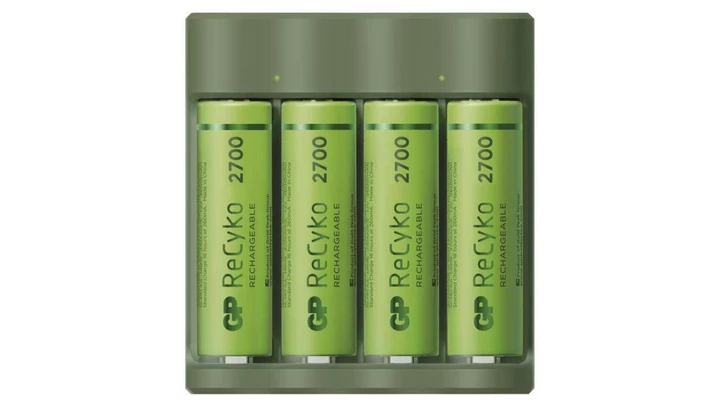 Ładowarka akumulatorów Everyday B421 4 sloty + 4 x akumulator AA REC 2700 + USB / 1604842110